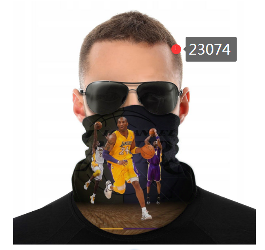 NBA 2021 Los Angeles Lakers #24 kobe bryant 23074 Dust mask with filter->nba dust mask->Sports Accessory